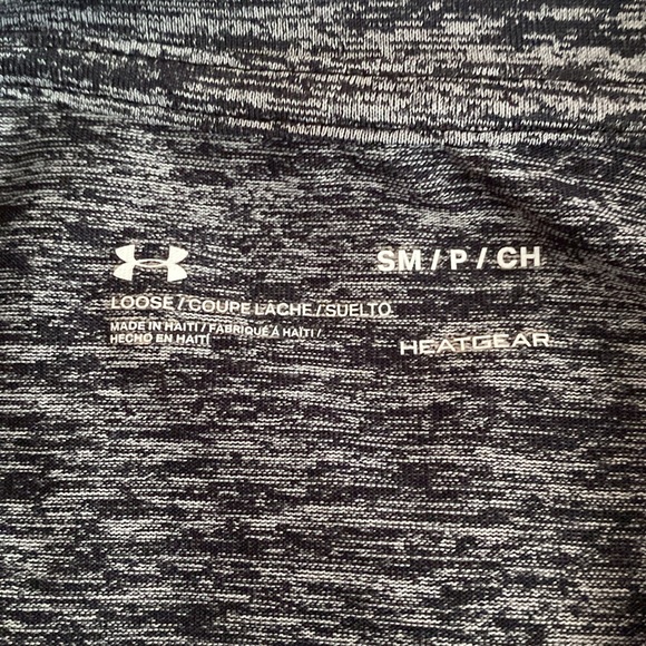 Under Armour Women's Heathered Black Tee - Picture 2 of 3